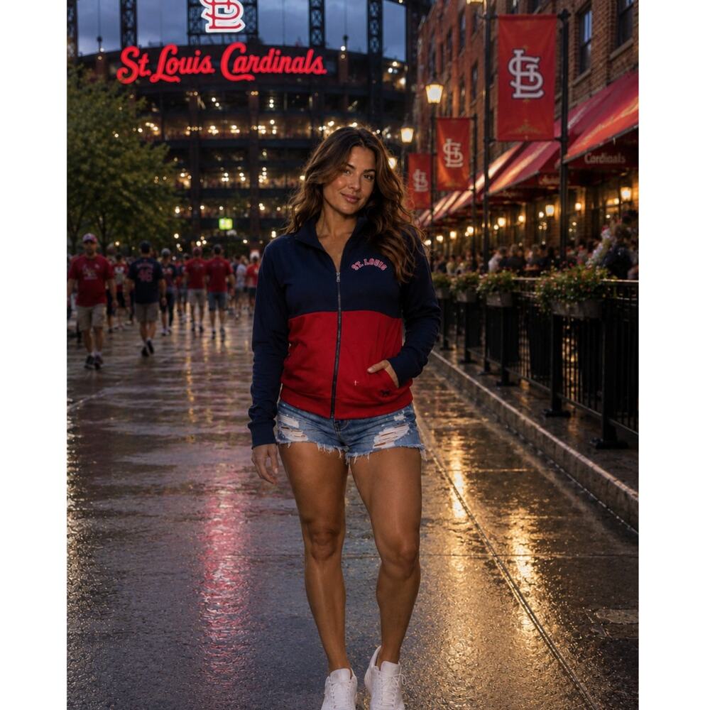 PINK Victoria's Secret St. Louis Cardinals Zip Jacket MLB 5th & Ocean M
